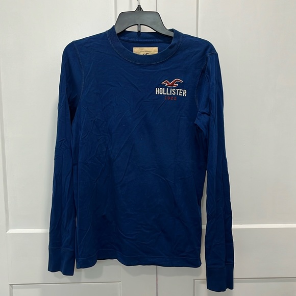 Hollister Other - Hollister Navy Blue Long Sleeve Logo Tee